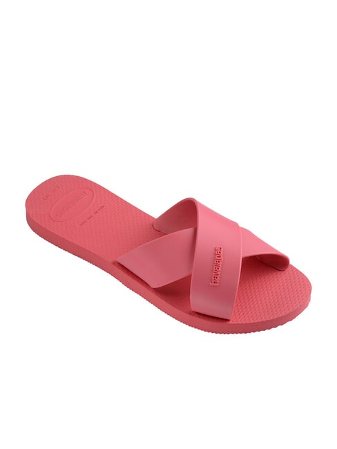 AQUA Cross-band slipper pink porcelain - Women&rsquo;s shoes