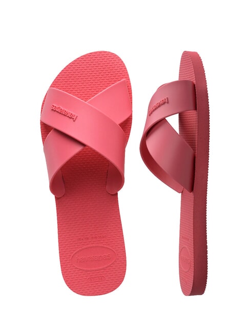AQUA Cross-band slipper pink porcelain - Women&rsquo;s shoes