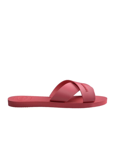 AQUA Cross-band slipper pink porcelain - Women’s shoes