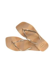 HAVAIANAS STYLESLIM SQUARE GLITTER Square flip-flops golden - Women&rsquo;s shoes - 4