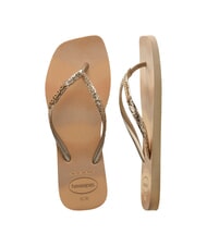 HAVAIANAS STYLESLIM SQUARE GLITTER Square flip-flops golden - Women&rsquo;s shoes - 6