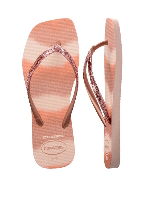 STYLESLIM SQUARE GLITTER Square flip-flops ballet rose - Women&rsquo;s shoes