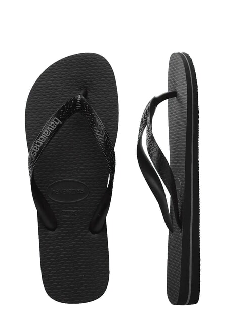 TOP RUBBER LOGO FILETE Flip-flops BLACK - Men’s shoes