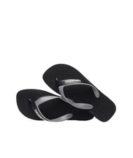 HAVAIANAS DUAL Flip-flops black/steel grey - Men’s shoes - 4