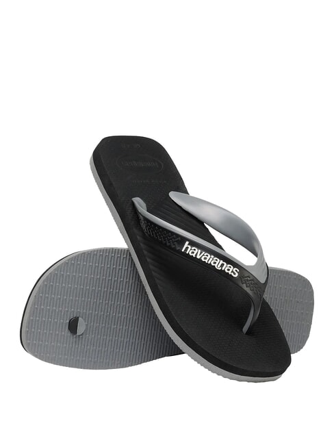 DUAL Flip-flops black/steel grey - Men’s shoes