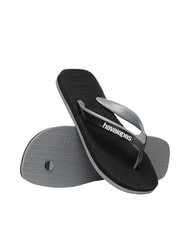 HAVAIANAS DUAL Flip-flops black/steel grey - Men’s shoes - 6