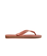 HAVAIANAS BRASIL LOGO Men's flip flops pink clay - Unisex shoes - 2