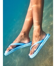 HAVAIANAS BRASIL LOGO Men's flip flops blue lavender/white - Unisex shoes - 4