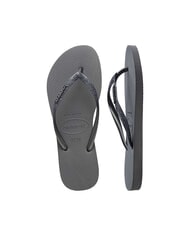 HAVAIANAS SLIM GLITTER II Flip-flops grey/graphite - Women&rsquo;s shoes - 5