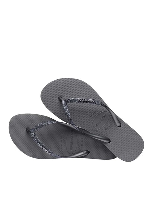 SLIM GLITTER II Flip-flops grey/graphite - Women’s shoes