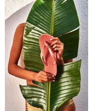 HAVAIANAS BRASIL LOGO Men's flip flops pink clay - Unisex shoes - 4