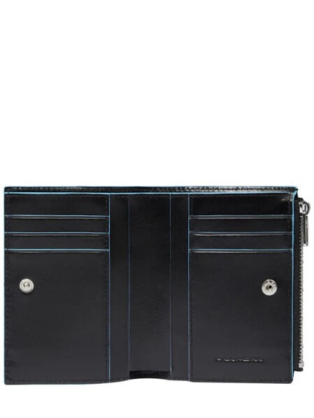 BLUE SQUARE Vertical leather wallet Black - Men’s Wallets
