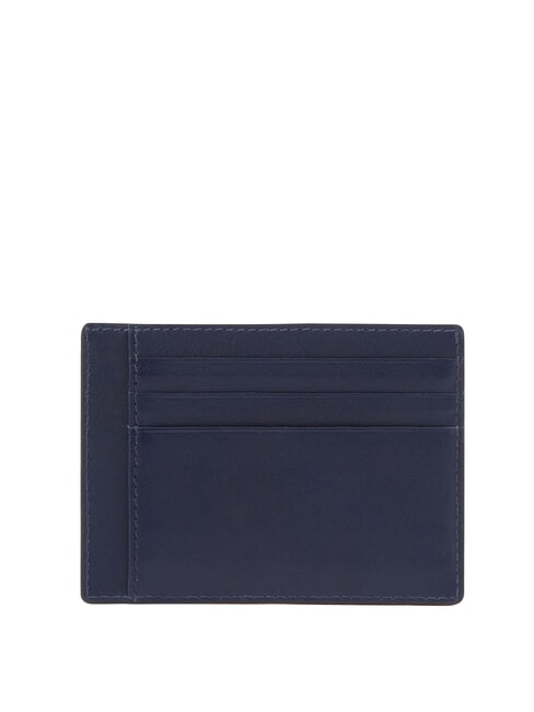 FINN Flat leather card holder blue - Men’s Wallets