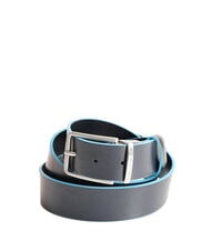 PIQUADRO BLUE SQUARE Reversible leather belt, can be shortened - Belts