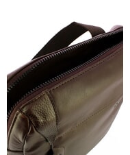 PIQUADRO MACBETH Expandable leather pouch MORO - Over-the-shoulder Bags for Men - 4