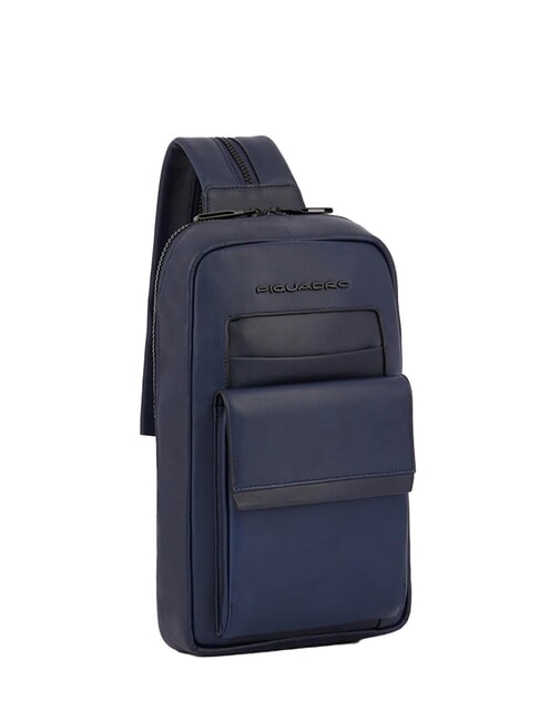 FINN  Backpack / Shoulder bag in leather blue - Laptop backpacks