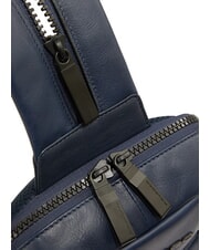 PIQUADRO FINN  Backpack / Shoulder bag in leather blue - Laptop backpacks - 4