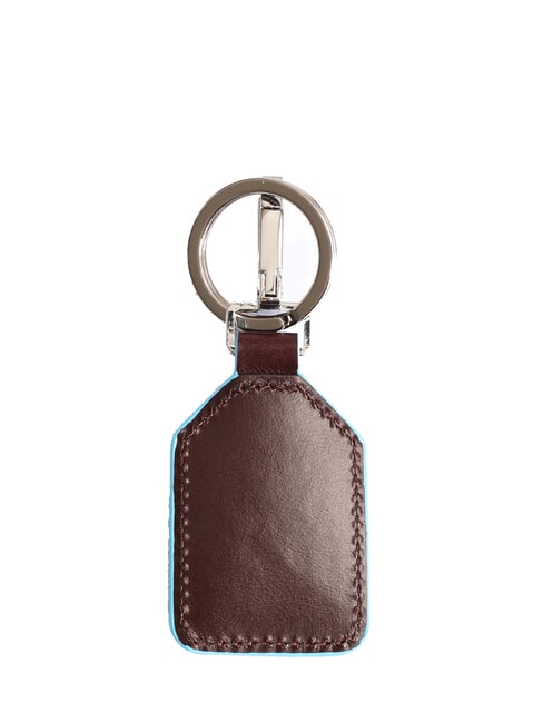 BLUE SQUARE Keychain with carabiner MAHOGANY - Key holders