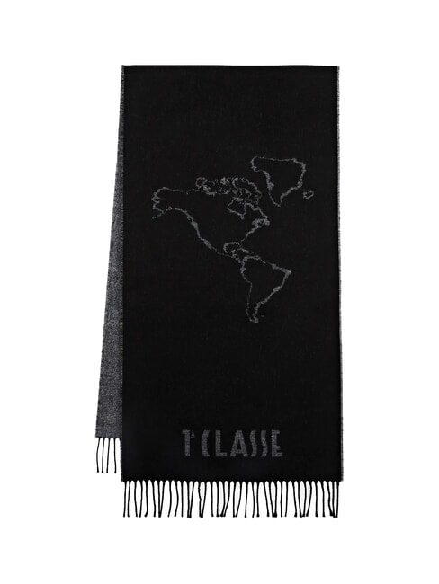GEO FILETTO Scarf with fringes Black - Scarves