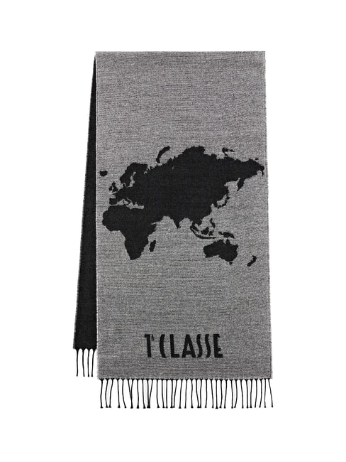 GEO PIENO Scarf with fringes GREY - Scarves