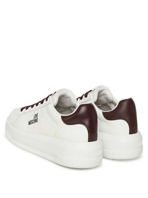 ECLIPSE50 Leather sneakers white/burgundy - Women&rsquo;s shoes