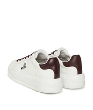 LOVE MOSCHINO ECLIPSE50 Leather sneakers white/burgundy - Women&rsquo;s shoes - 3