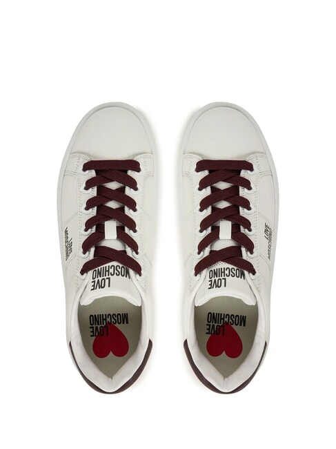 ECLIPSE50 Leather sneakers white/burgundy - Women&rsquo;s shoes