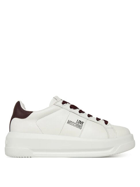 ECLIPSE50 Leather sneakers white/burgundy - Women’s shoes