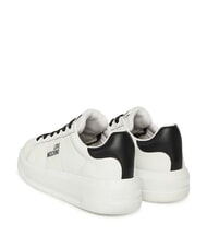 LOVE MOSCHINO ECLIPSE50 Leather sneakers White black - Women’s shoes - 3