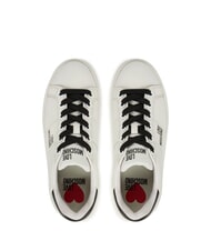 LOVE MOSCHINO ECLIPSE50 Leather sneakers White black - Women’s shoes - 4