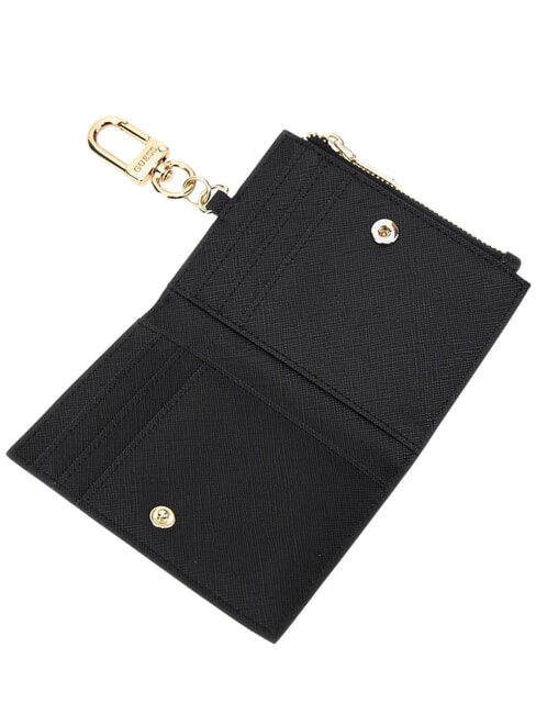 SAFFIANO Card holder with key ring BLACK - Women’s Wallets