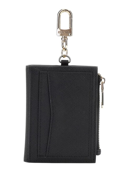 SAFFIANO Card holder with key ring BLACK - Women’s Wallets