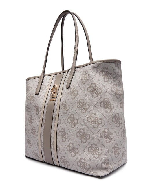 ERENIA Shopper with clutch dark taupe logo - Women’s Bags