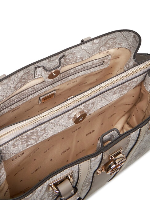 ERENIA Handbag, with shoulder strap dark taupe logo - Women’s Bags