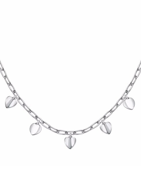 TALISMANI Necklace with 5 little hearts STEEL - Necklaces