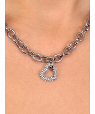 MORELLATO INCONTRI Necklace with heart and crystals STEEL - Necklaces - 5