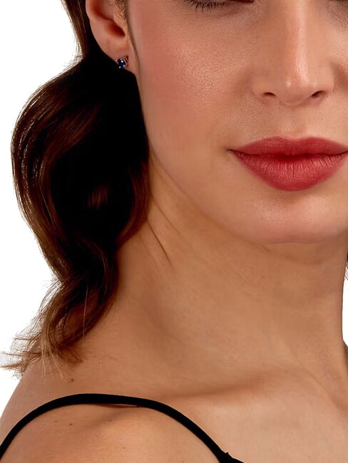 TESORI  Silver earrings GREY - Earrings