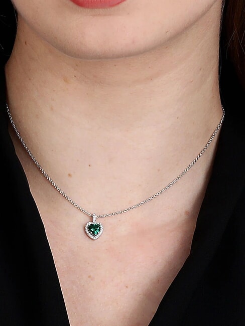 TESORI  925 silver necklace green - Necklaces