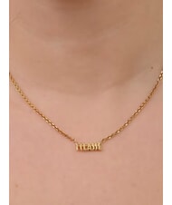 ALVIERO MARTINI PRIMA CLASSE MONTENAPO Silver necklace with logo gold - Necklaces - 2