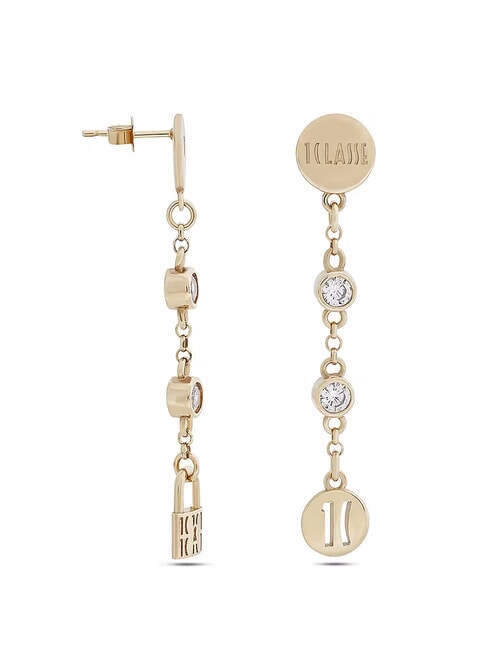 RAMBLA Long silver earrings gold - Earrings