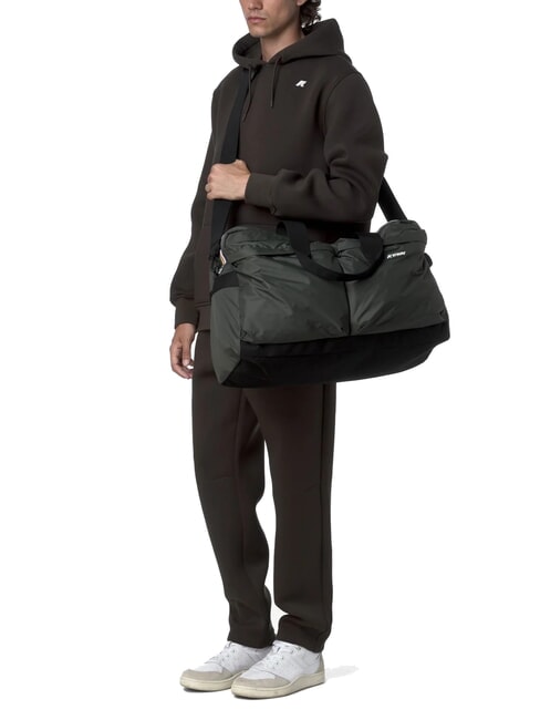 ARDELU Large duffel bag with shoulder strap green blackish - Duffle bags