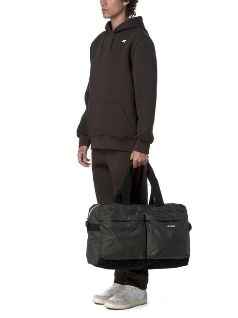 ARDELU Large duffel bag with shoulder strap green blackish - Duffle bags