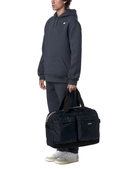 ARDELU Large duffel bag with shoulder strap blue depth - Duffle bags