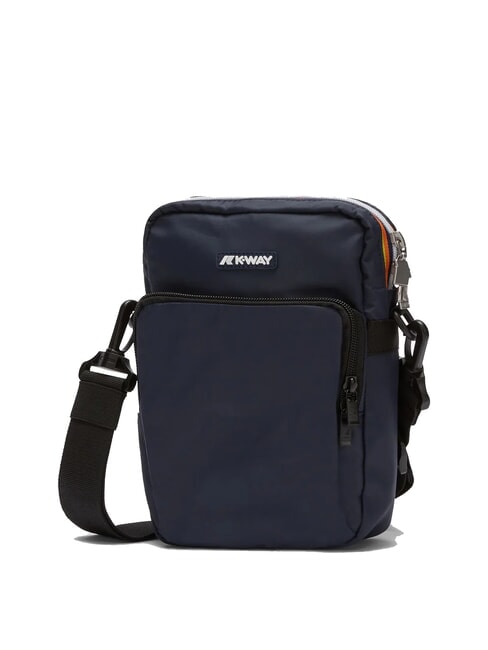 ERLOY Nylon bag with pocket blue depth - Over-the-shoulder Bags for Men