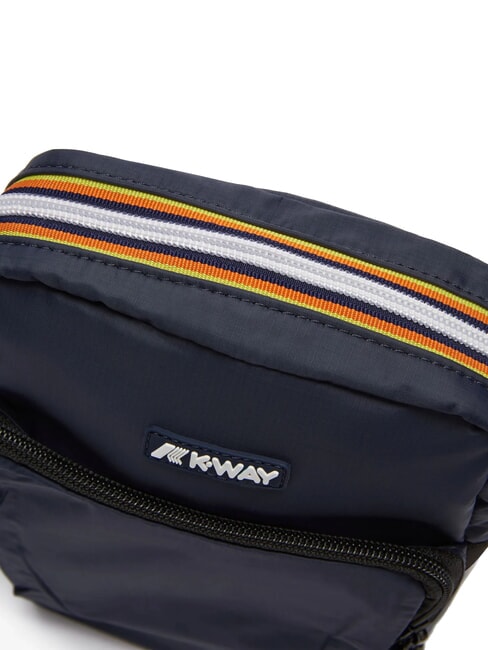 ERLOY Nylon bag with pocket blue depth - Over-the-shoulder Bags for Men