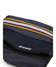 KWAY ERLOY Nylon bag with pocket blue depth - Over-the-shoulder Bags for Men - 3