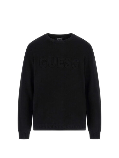 3D LOGO Crew neck sweater jetbla - Men's Sweaters