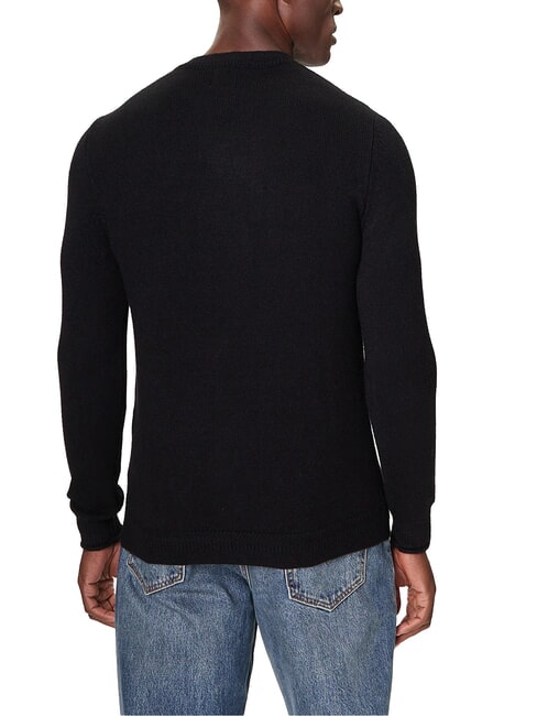 3D LOGO Crew neck sweater jetbla - Men's Sweaters