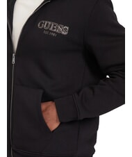 GUESS ZIP BASIC Full zip hoodie jetbla - Sweatshirts - 3