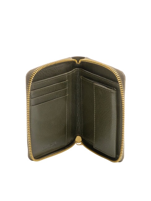 EDA Medium zip-around leather wallet moss - Women’s Wallets